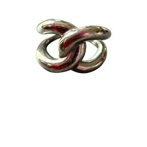 Michael Kors Silver Tone  Ring Size 6.25